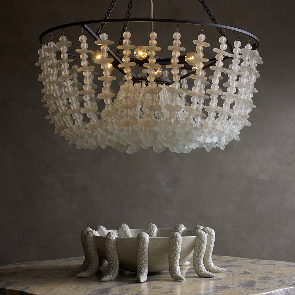 Cyprus Beaded Chandelier by Arteriors - view 2