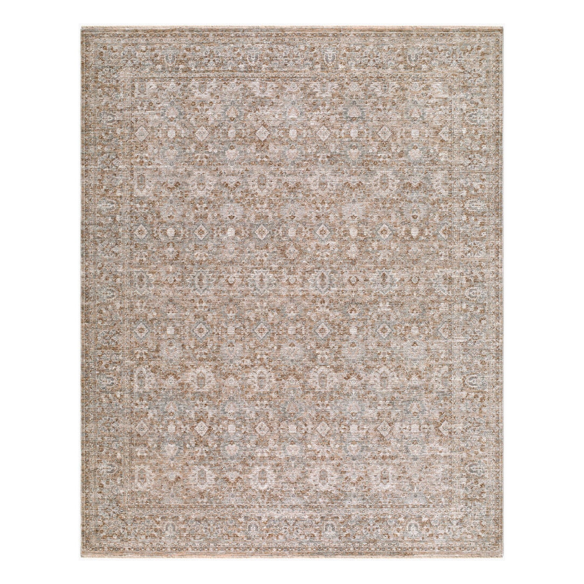 Demre Brown/Tan Machine Woven Rug DMM-2300 - 10' x 14'
