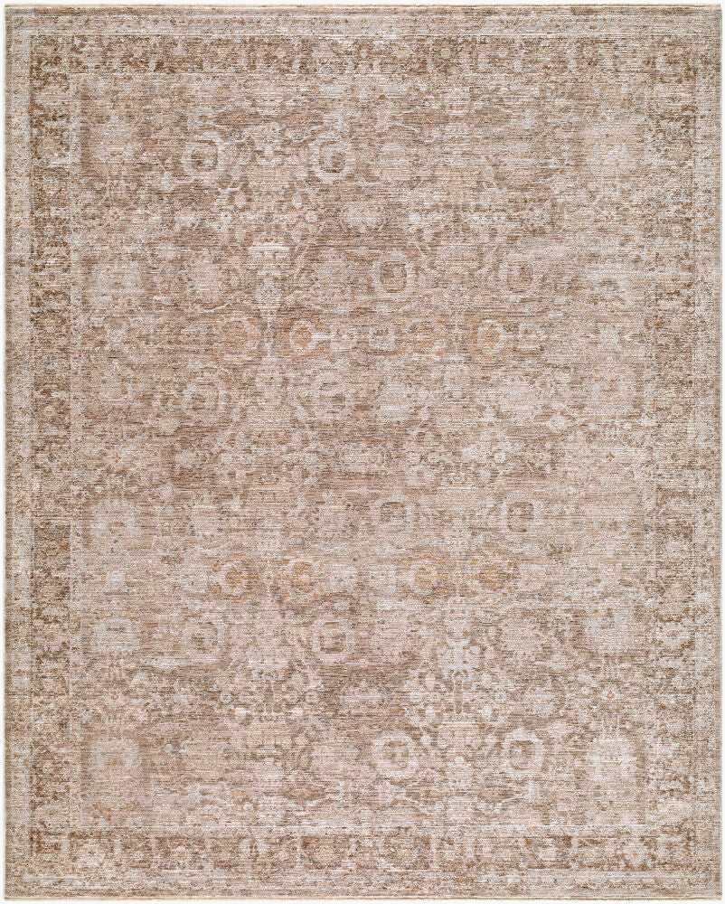 Demre Brown/Tan Machine Woven Rug DMM-2302 - 10' x 14'