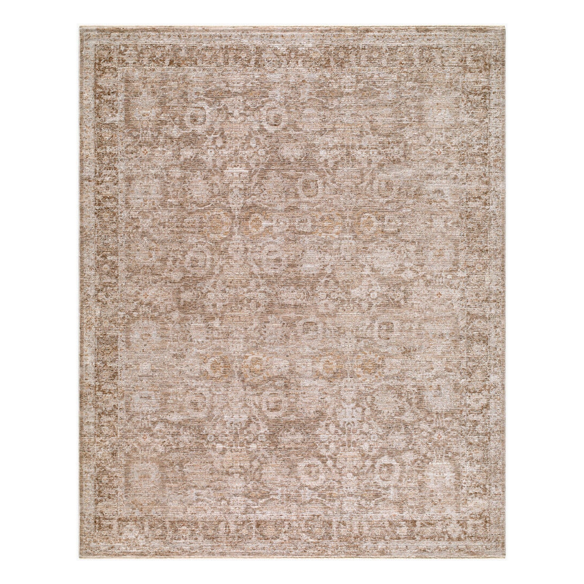 Demre Brown/Tan Machine Woven Rug DMM-2302 - 10' x 14'