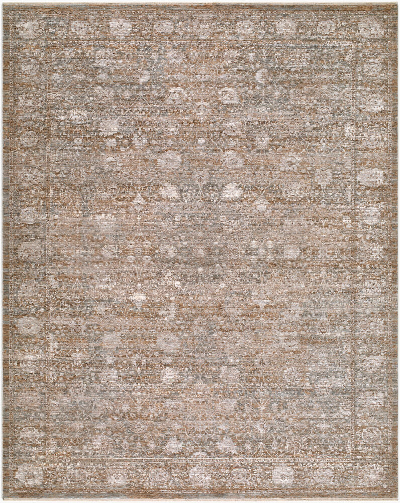 Demre Brown/Tan Machine Woven Rug DMM-2303 - 10' x 14'