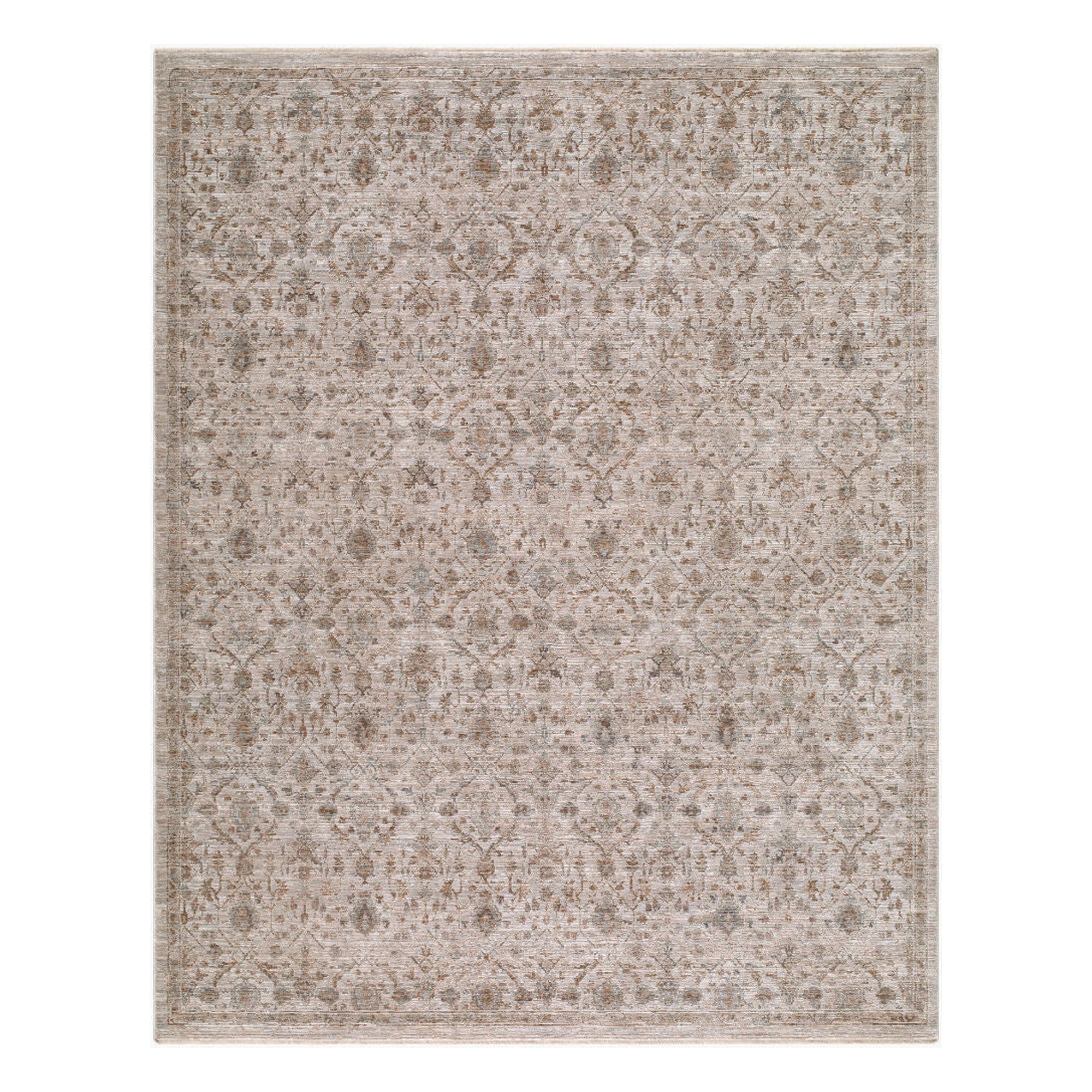 Demre Brown/Tan Machine Woven Rug DMM-2304 - 10' x 14'
