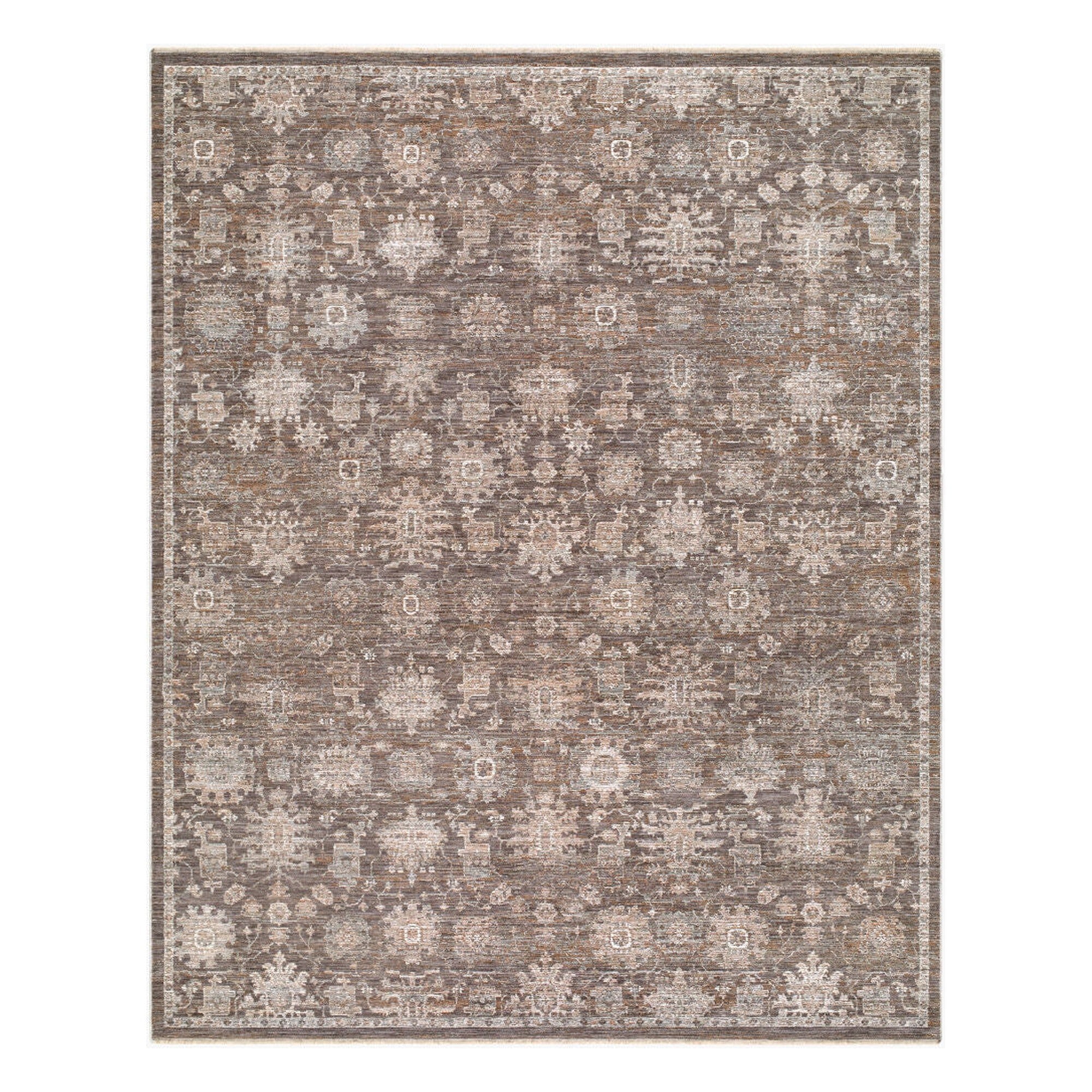 Demre Brown/Tan Machine Woven Rug DMM-2305 - 10' x 14'