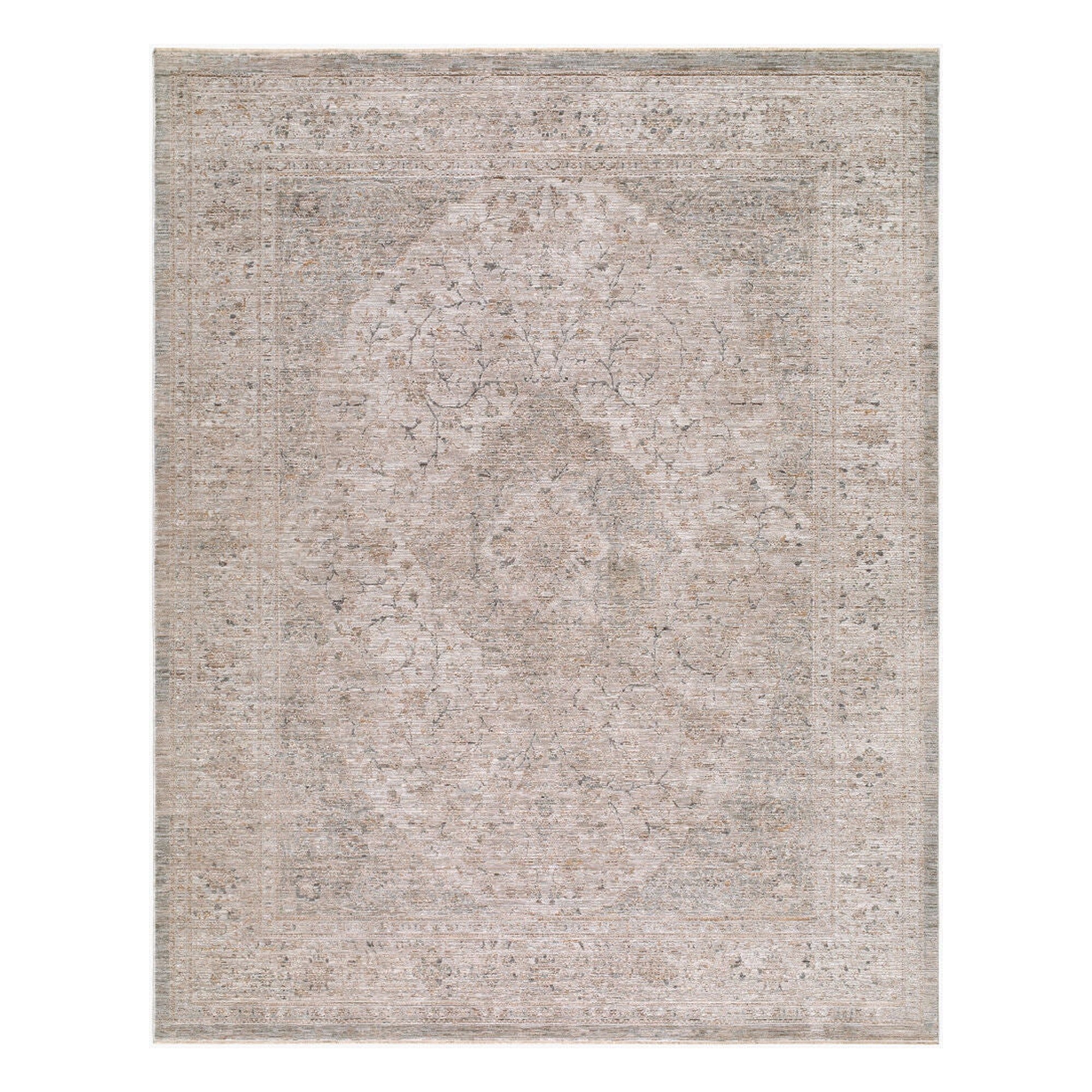Demre Brown/Tan Machine Woven Rug DMM-2307 - 10' x 14'
