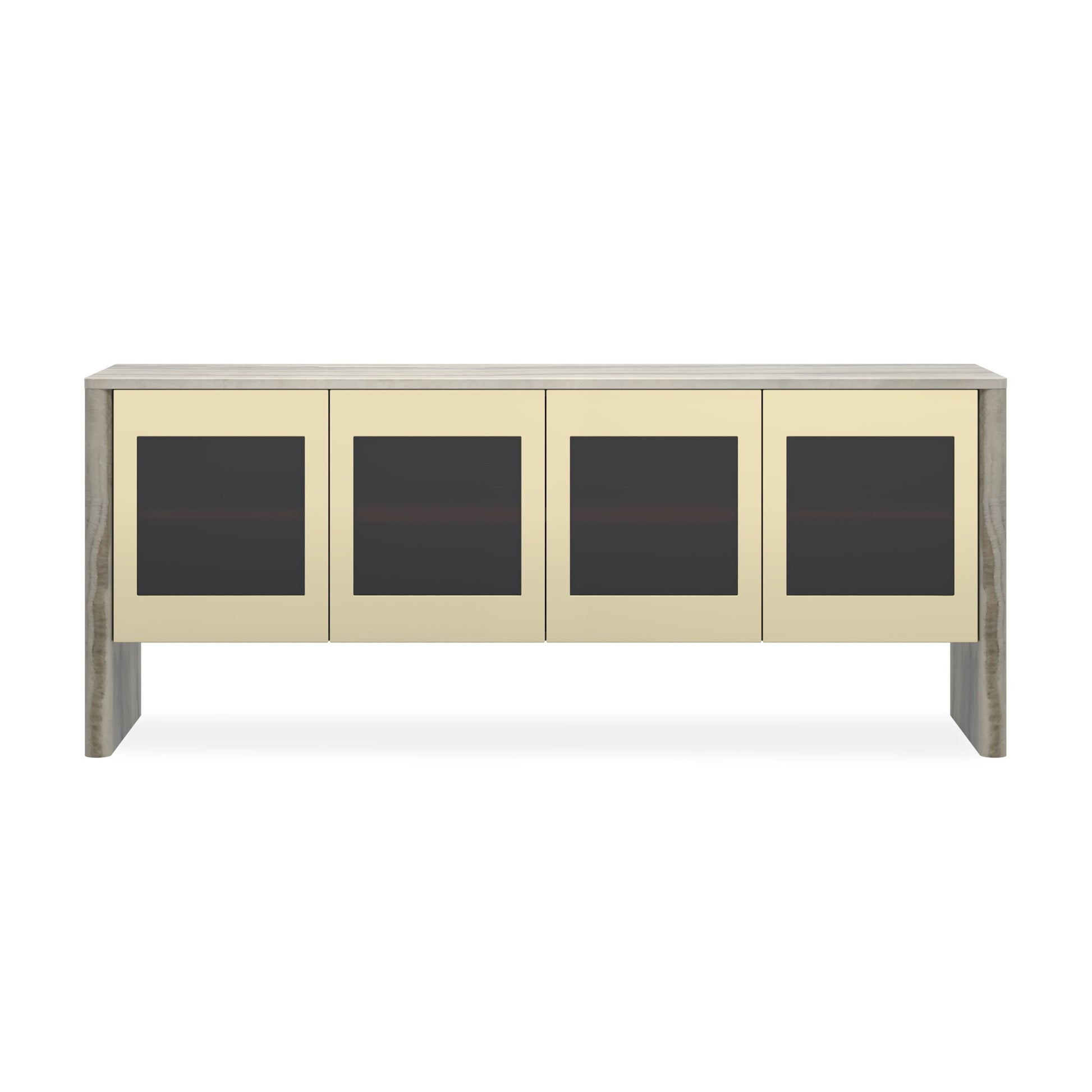 Sojourn Whisper of Gold Sideboard 78.50" by Caracole
