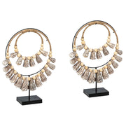 Leia Decorative Necklace Set of 2 16"