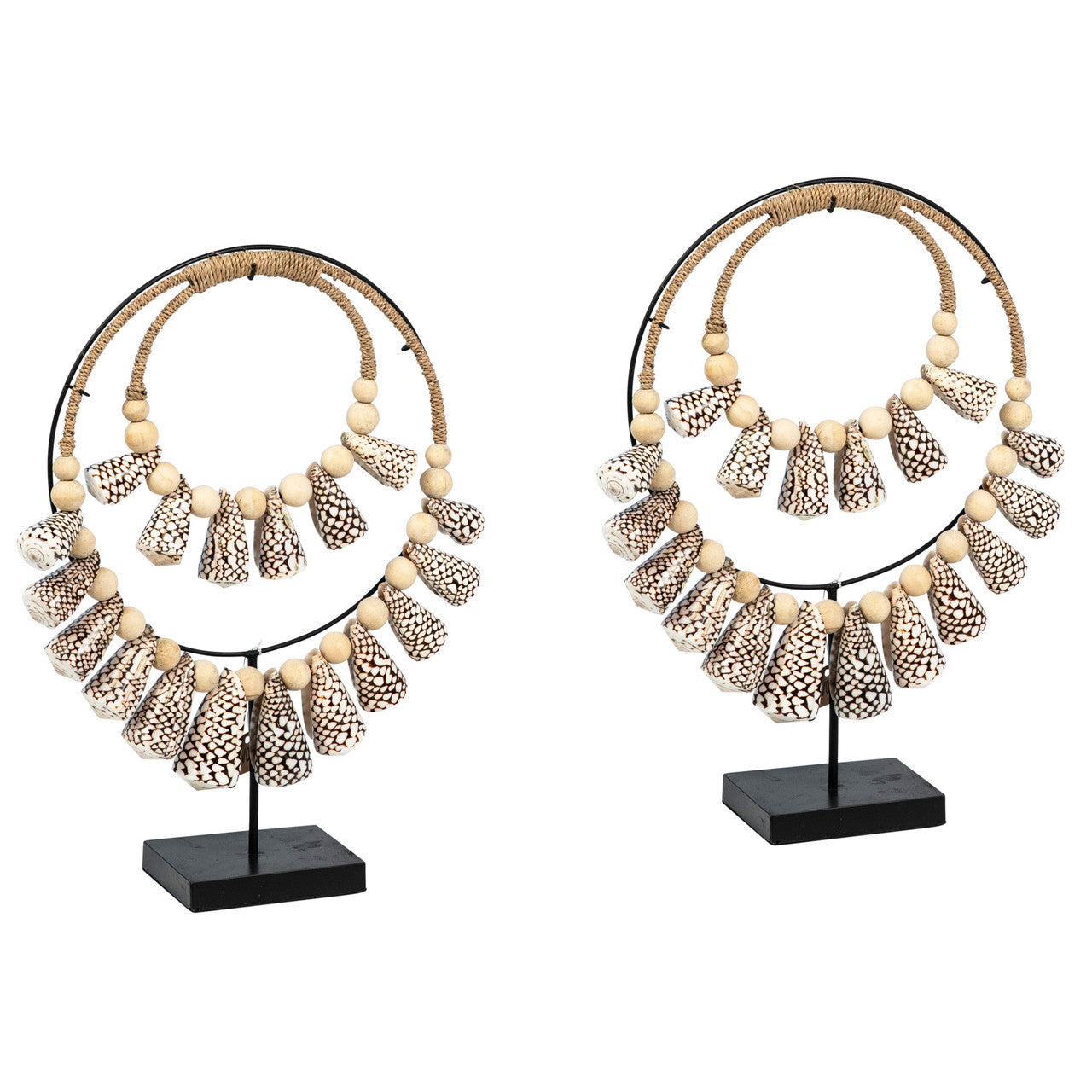 Leia Decorative Necklace Set of 2 16"