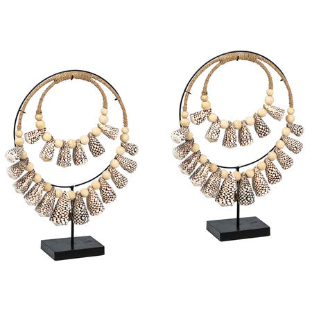 Leia Decorative Necklace Set of 2 16"