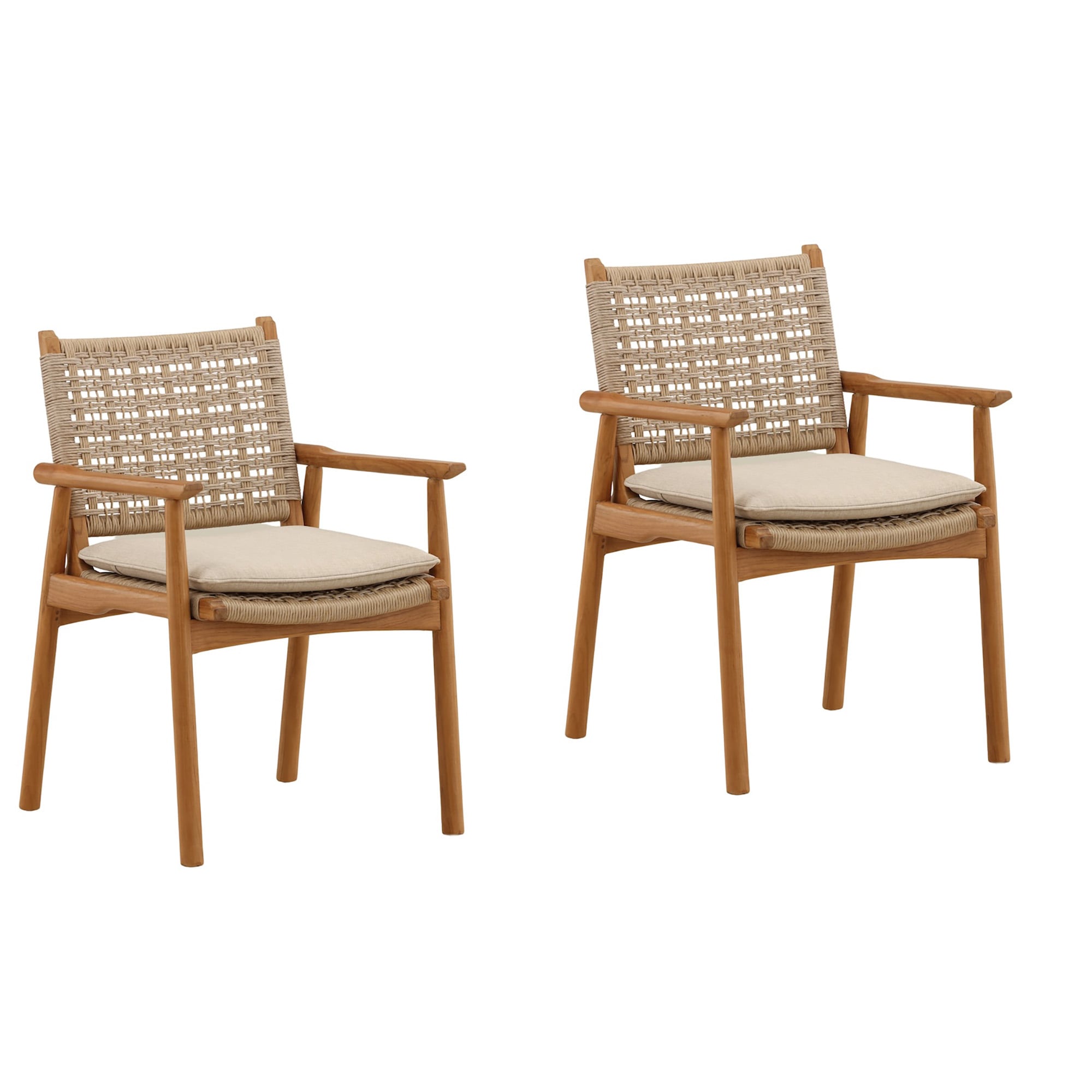Alea Outdoor Dining Chair Set of 2