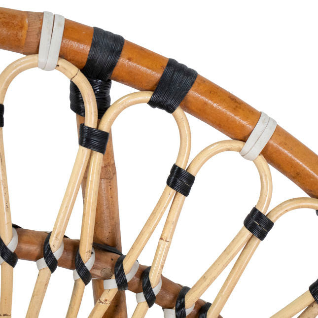 Boho Rattan Round Chair 