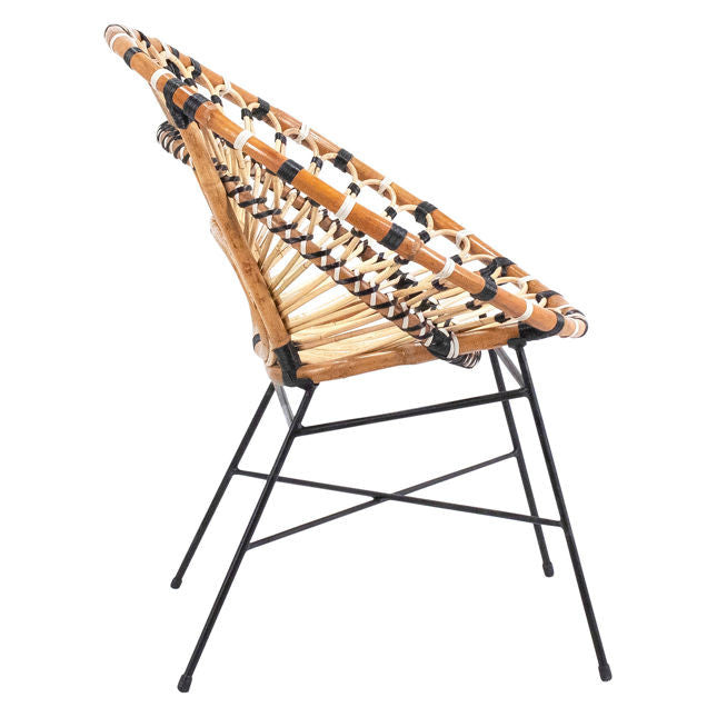 Boho Rattan Round Chair 