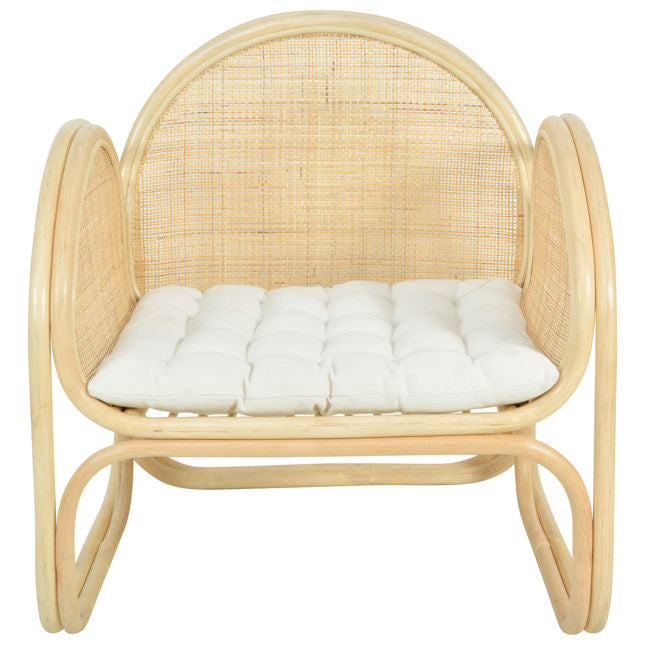 Marina Cane Back Woven Natural Rattan Chair
