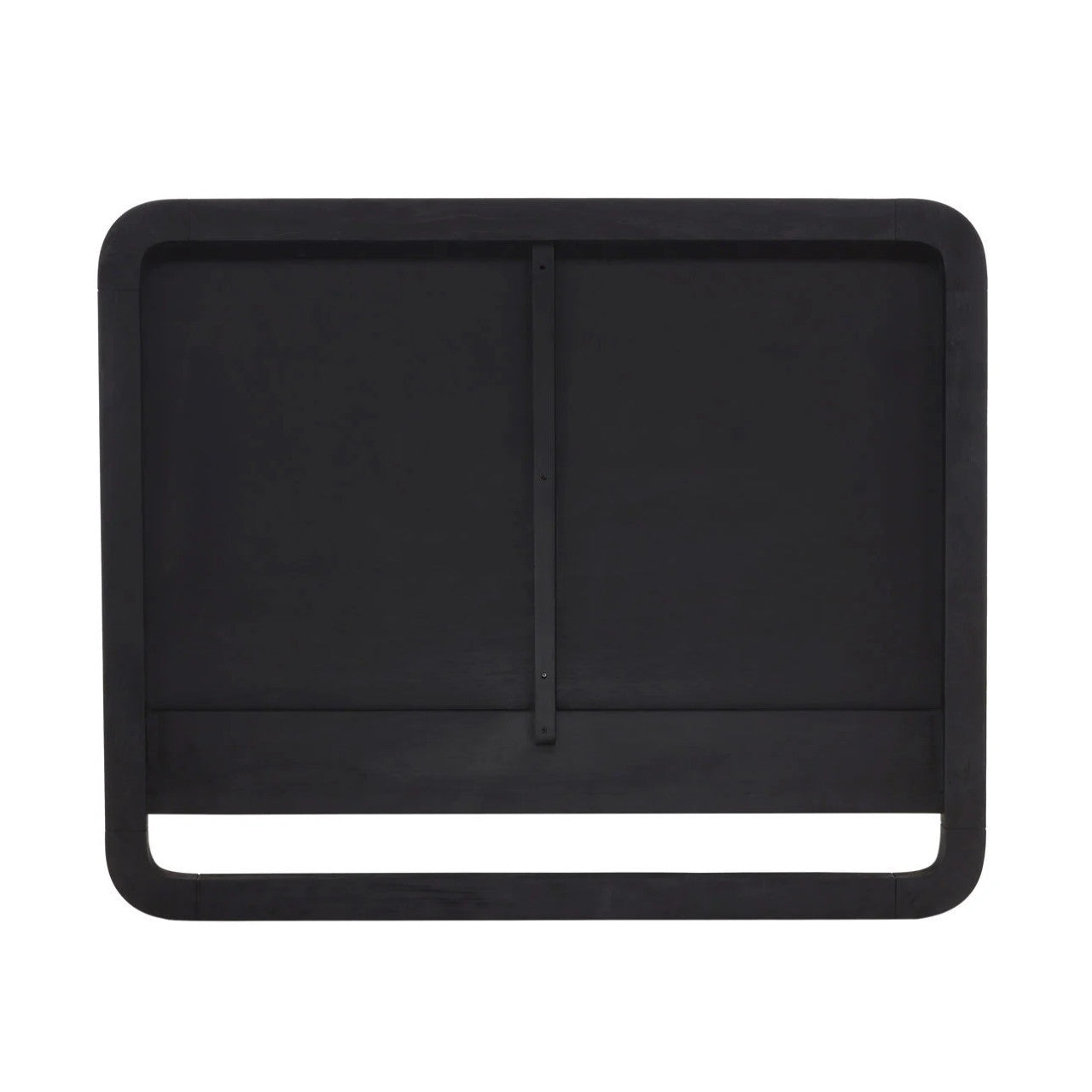 Black And Burl King Size Platform Bed