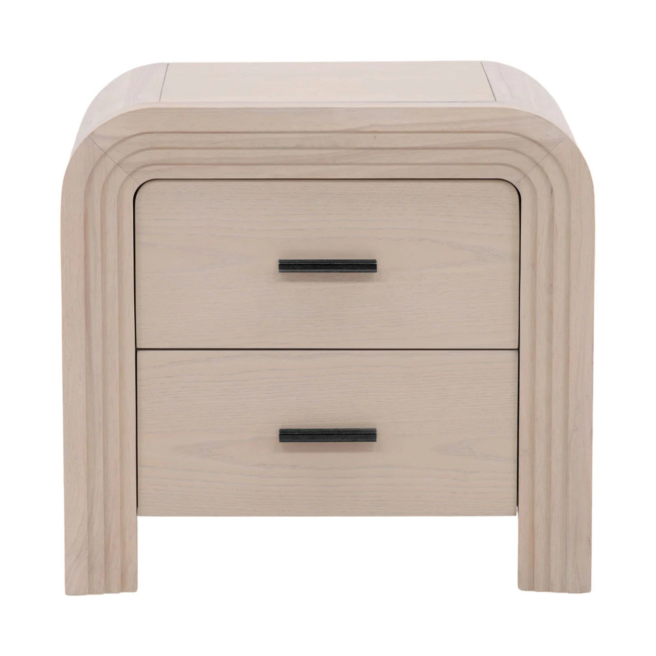 Portland Wooden 2-Drawers Nightstand 25"