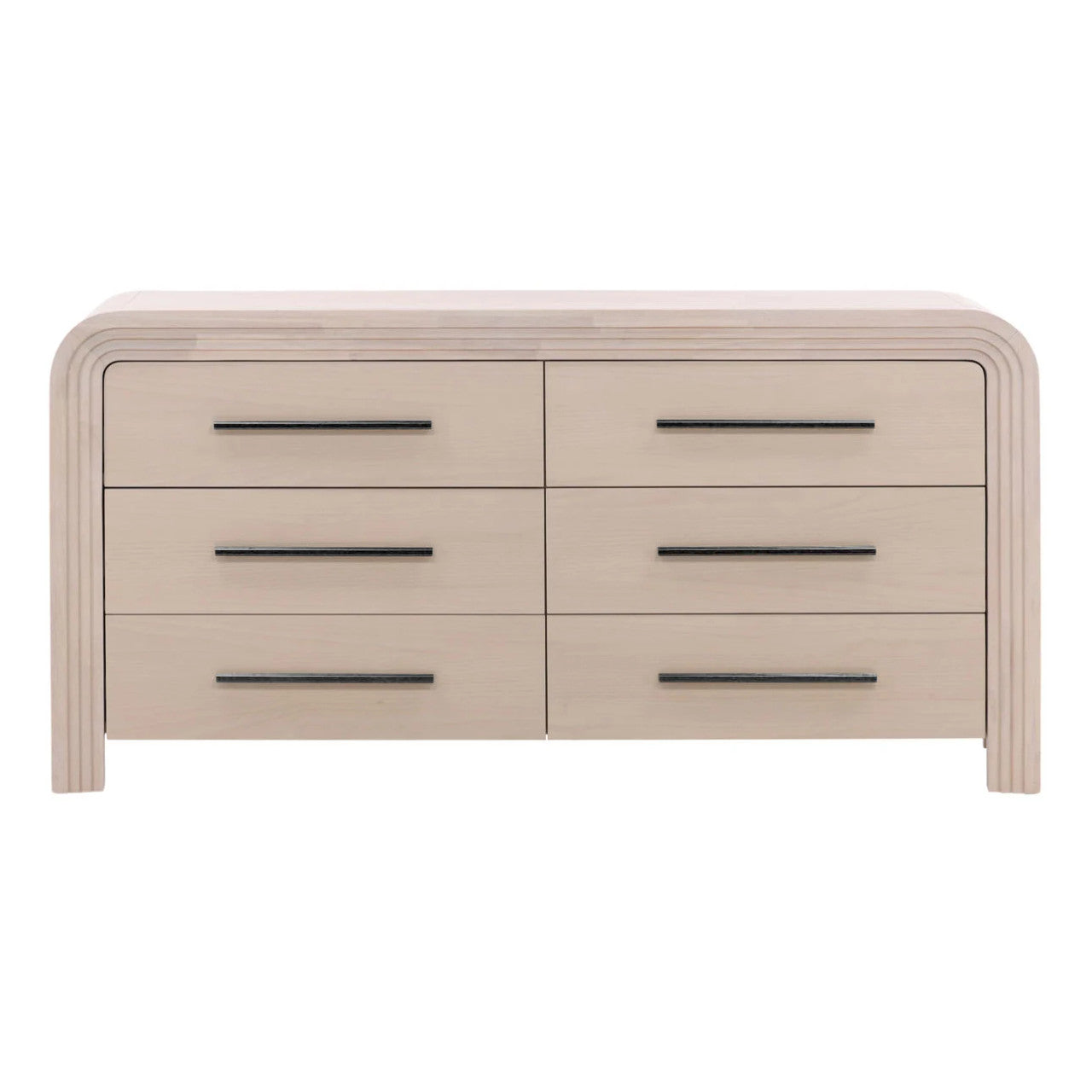 Portland Wooden 6-Drawers Dresser 68"
