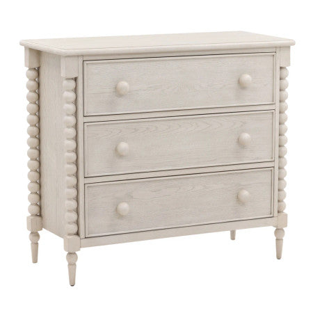 Marcellina Whitewash 3 Drawers Chest 40"
