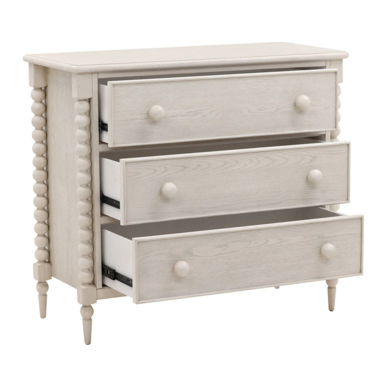Marcellina Whitewash 3 Drawers Chest 40"
