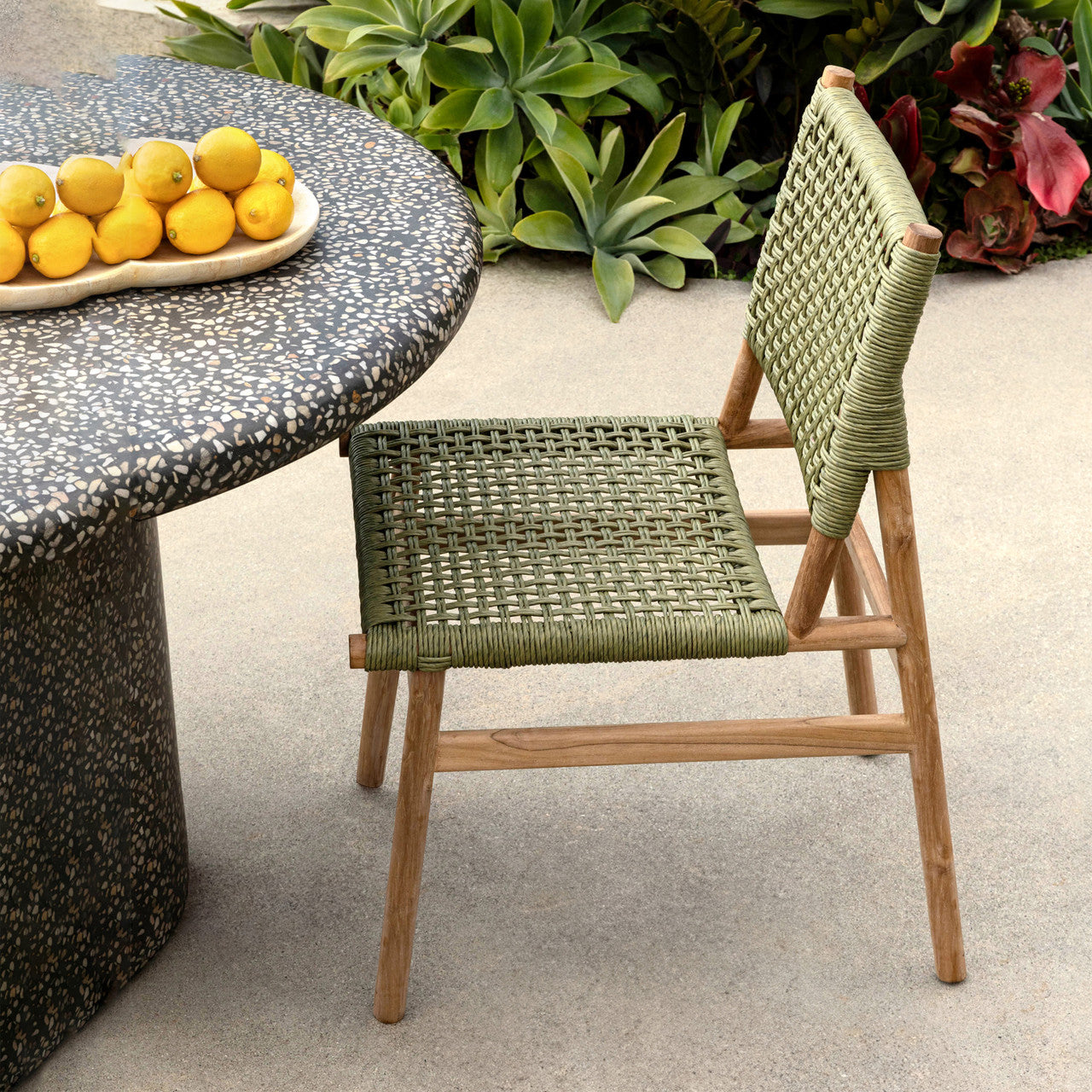 Francisca Outdoor Dining Chair Set of 2 18"