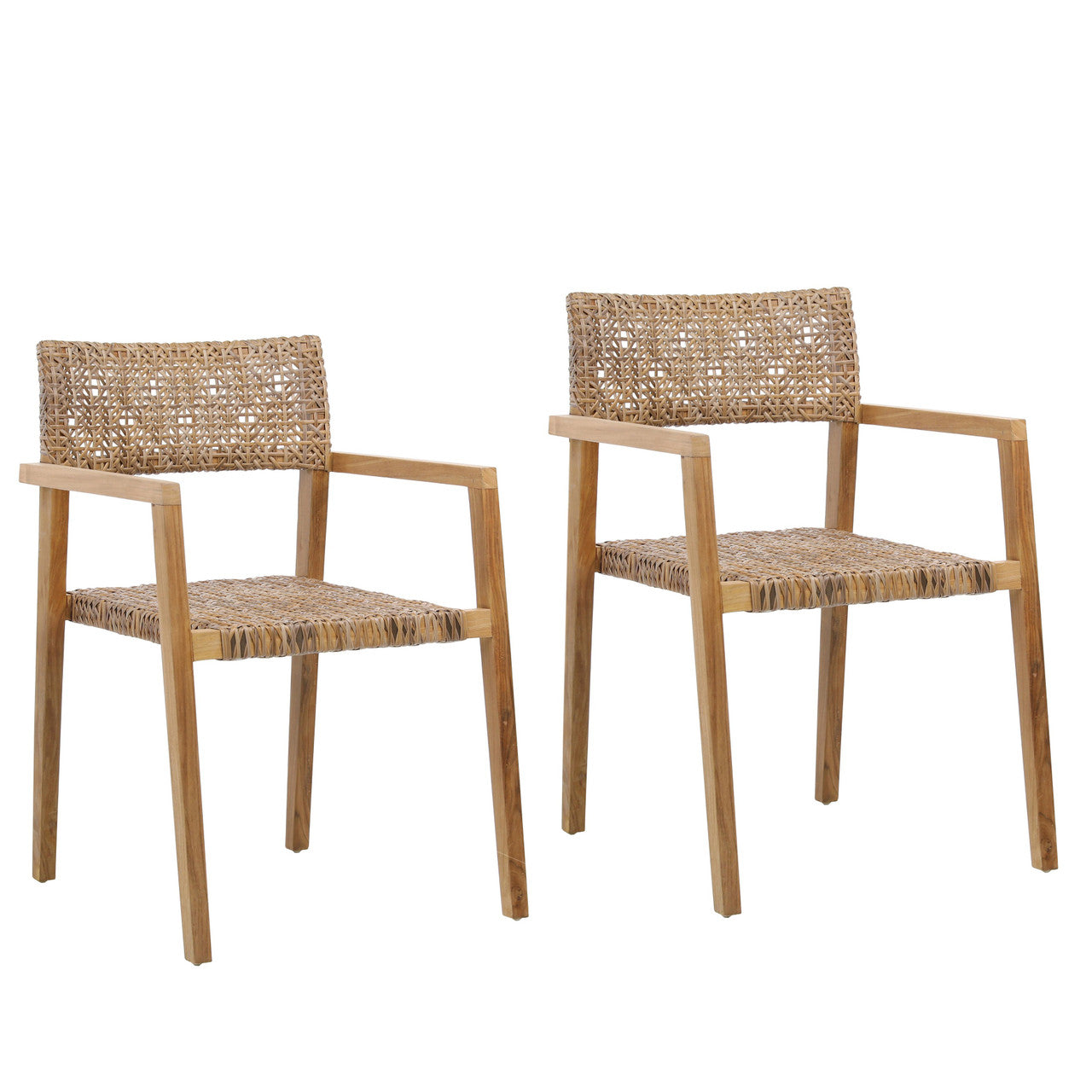 Deeta Outdoor Dining Chair Set of 2 22"