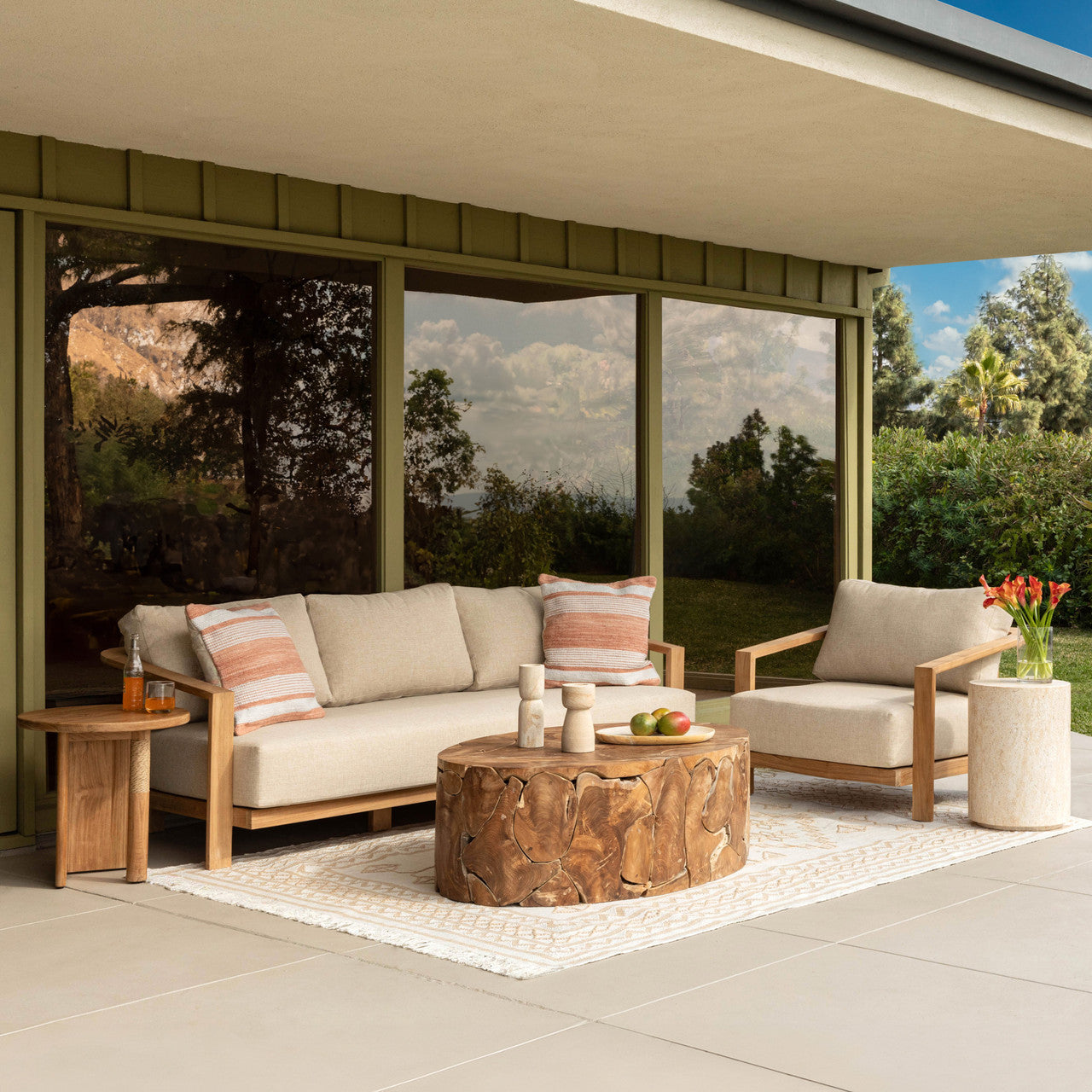 Braden Outdoor Coffee Table 47"