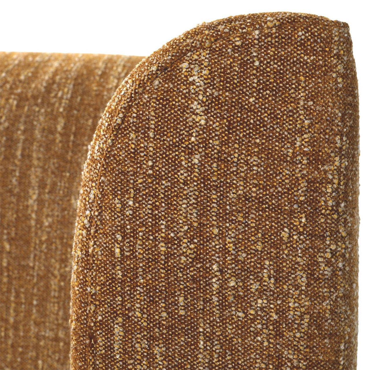Jacobs Mustard Boucle Upholstered Queen Platform Bed