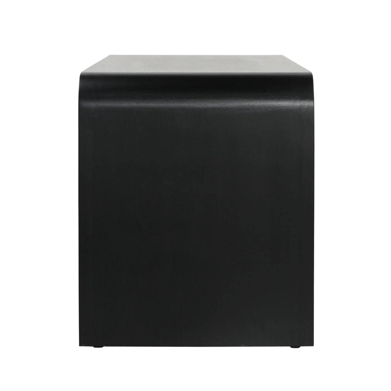 Black And Burl 2-Drawers Executive Desk 63"