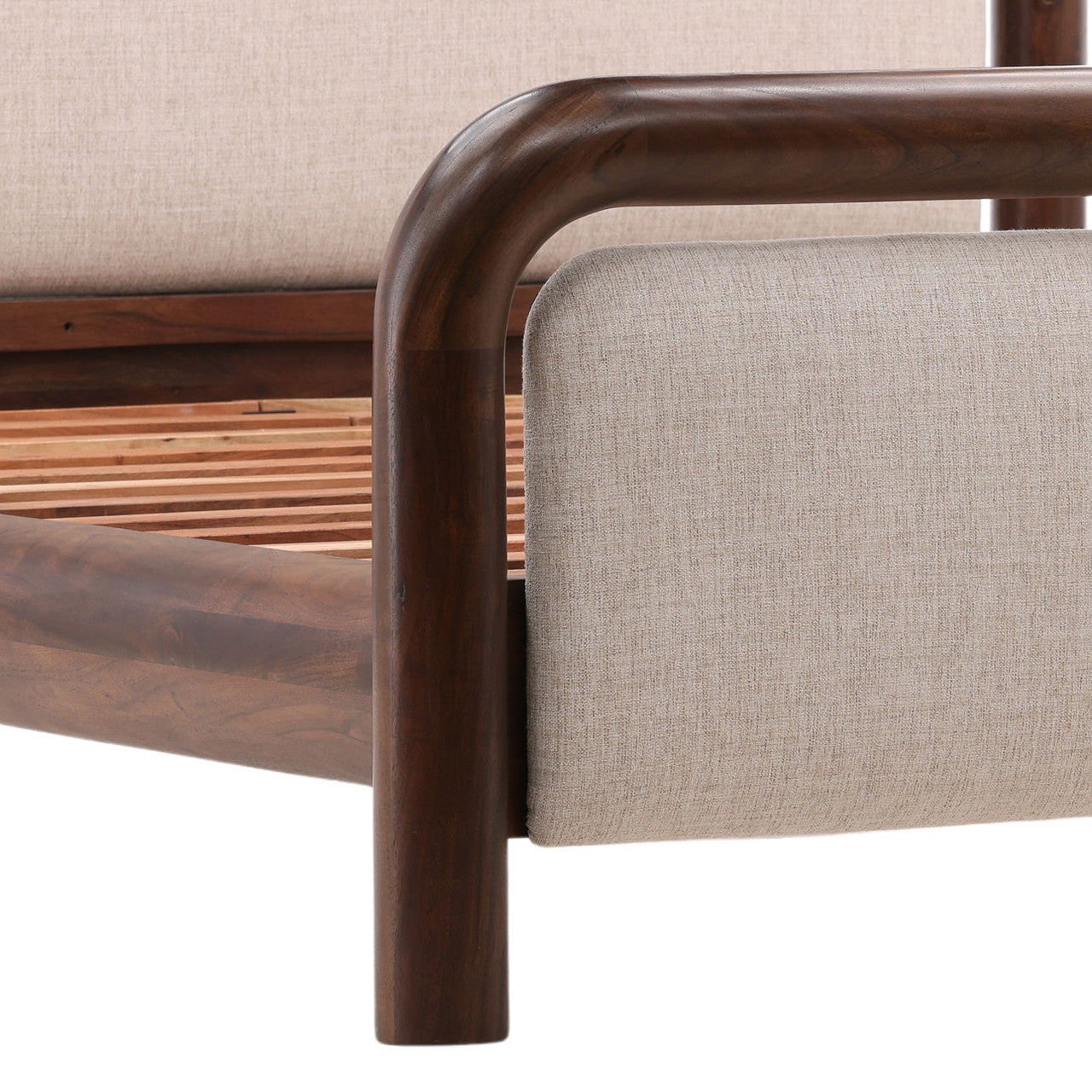 Kansas Wooden King Size Platform Bed