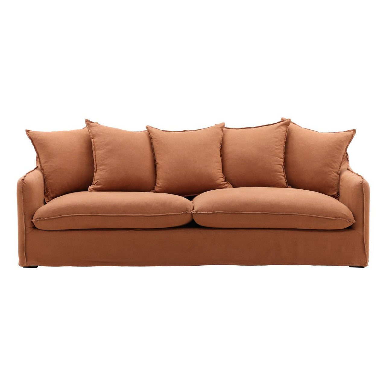 Cloud Sienna Linen Upholstered Slipcovered Sofa 96"