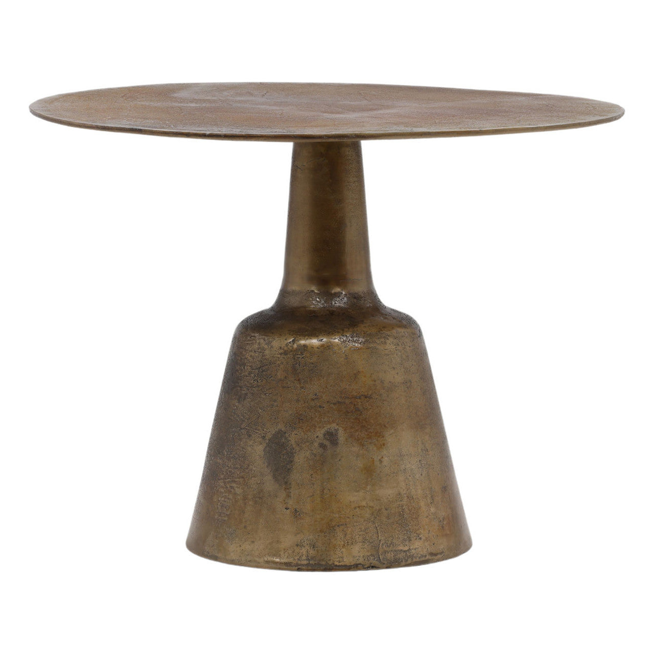 Golbez 40" Antique Brass Dining Table