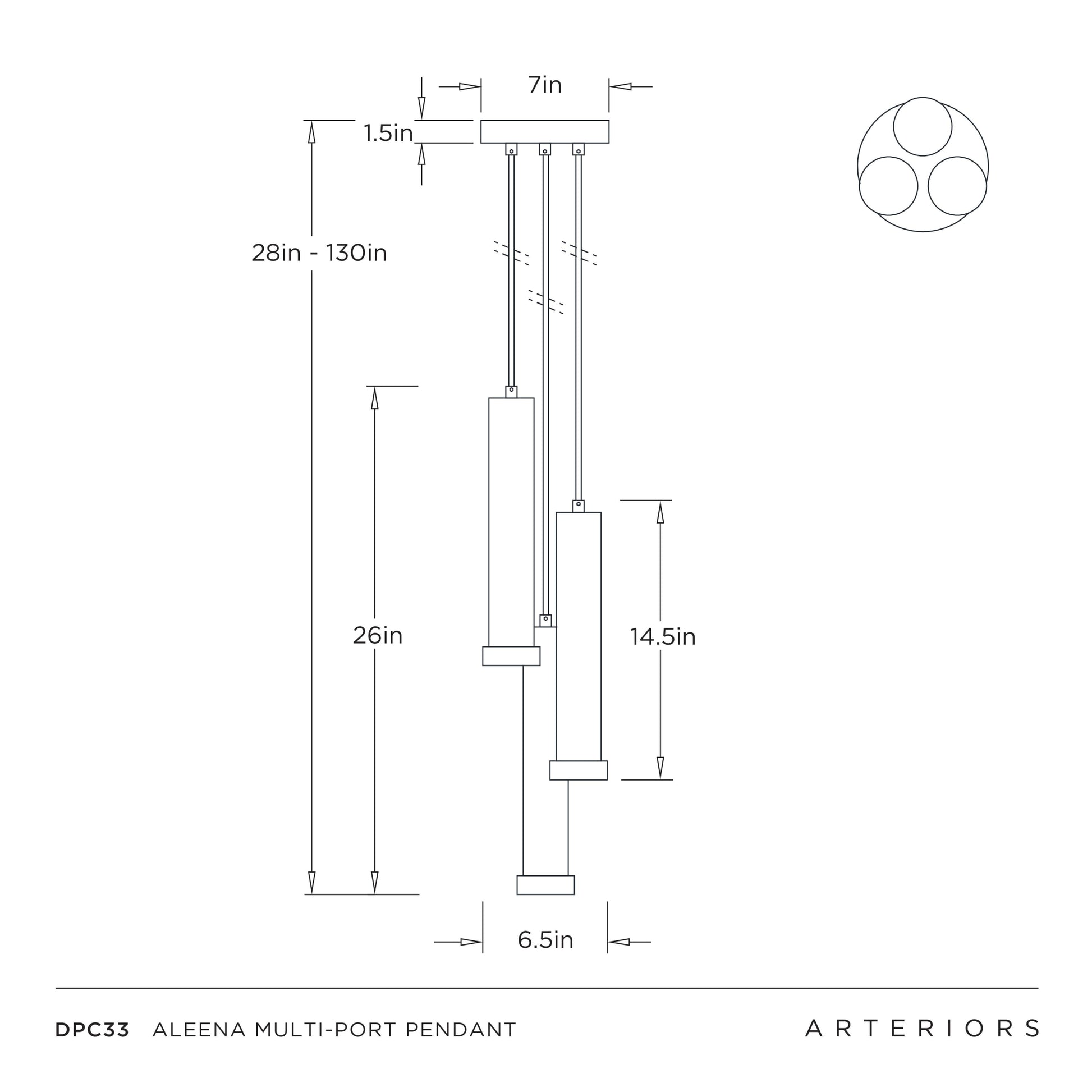 Aleena Multi-Port Pendant