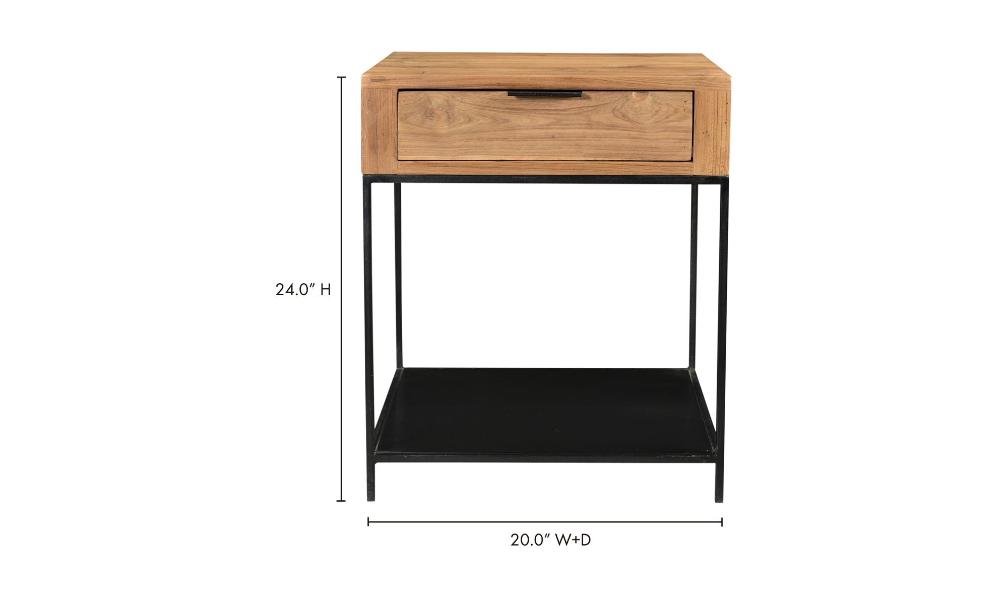Joliet Side Table Natural by Moe's Home Collection - view 15