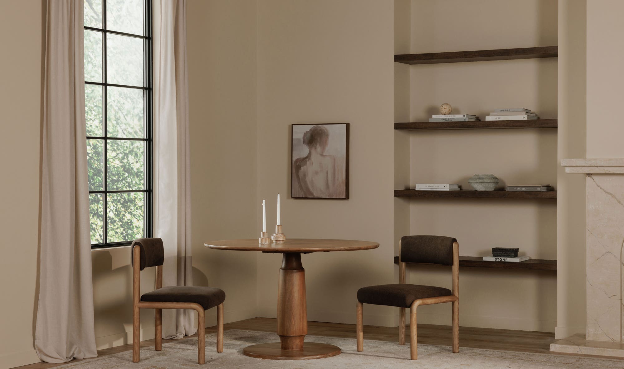 Clark Dining Table Brown by Moe's Home Collection - view 5