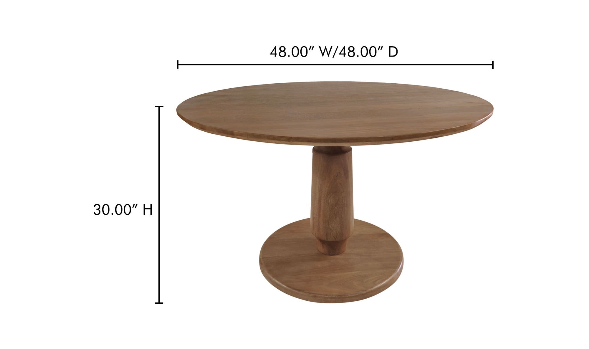Clark Dining Table Brown by Moe's Home Collection - view 13