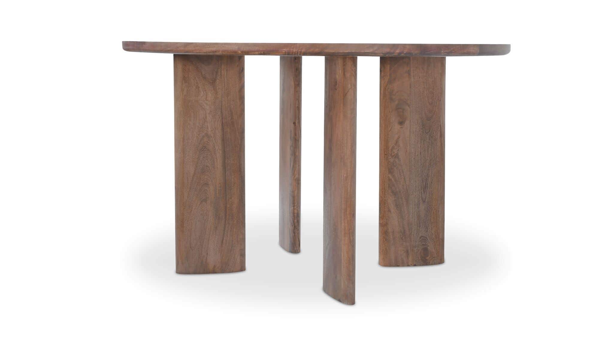 Lia Round Dining Table Dark Brown by Moe's Home Collection - view 7