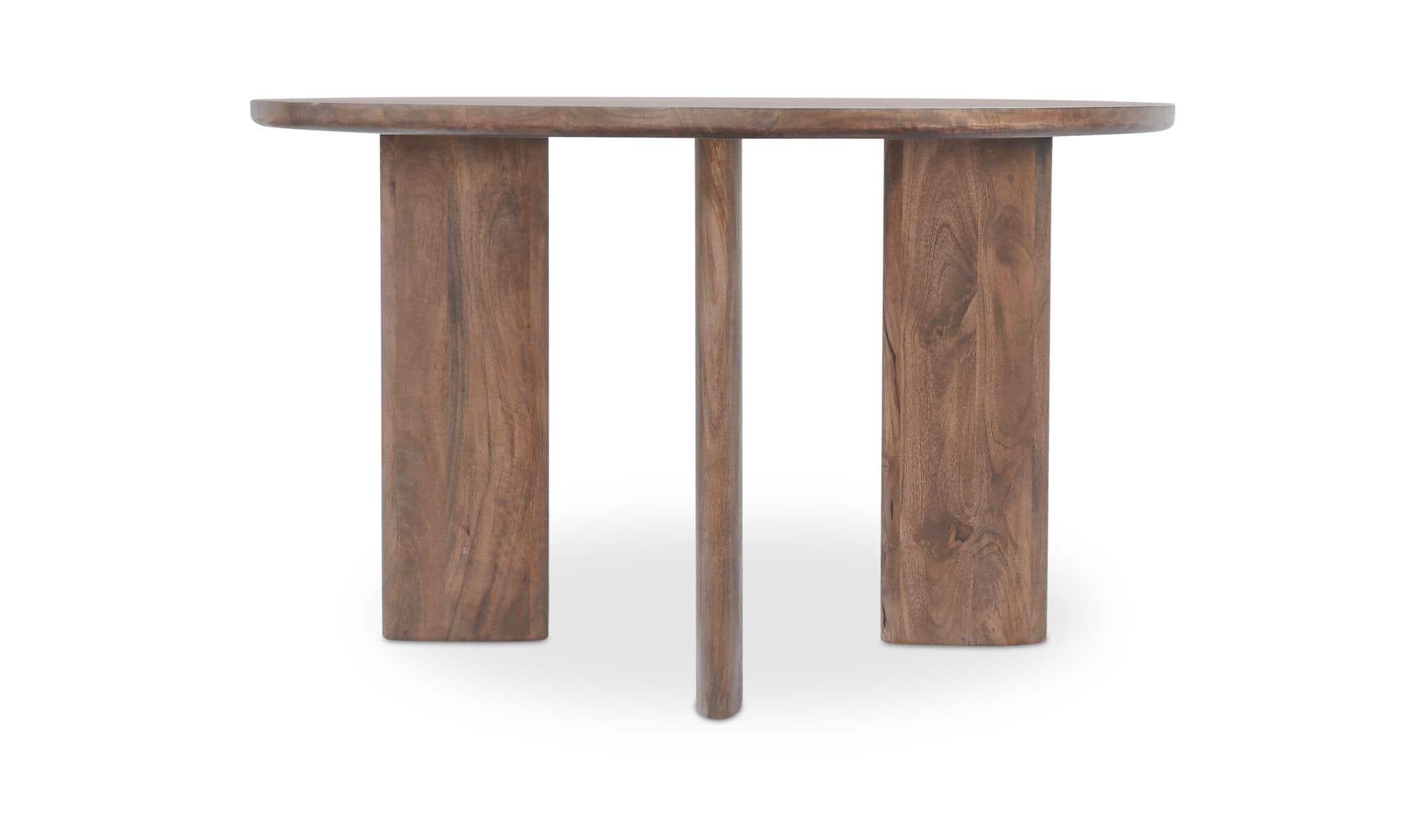 Lia Round Dining Table Dark Brown by Moe's Home Collection - view 6