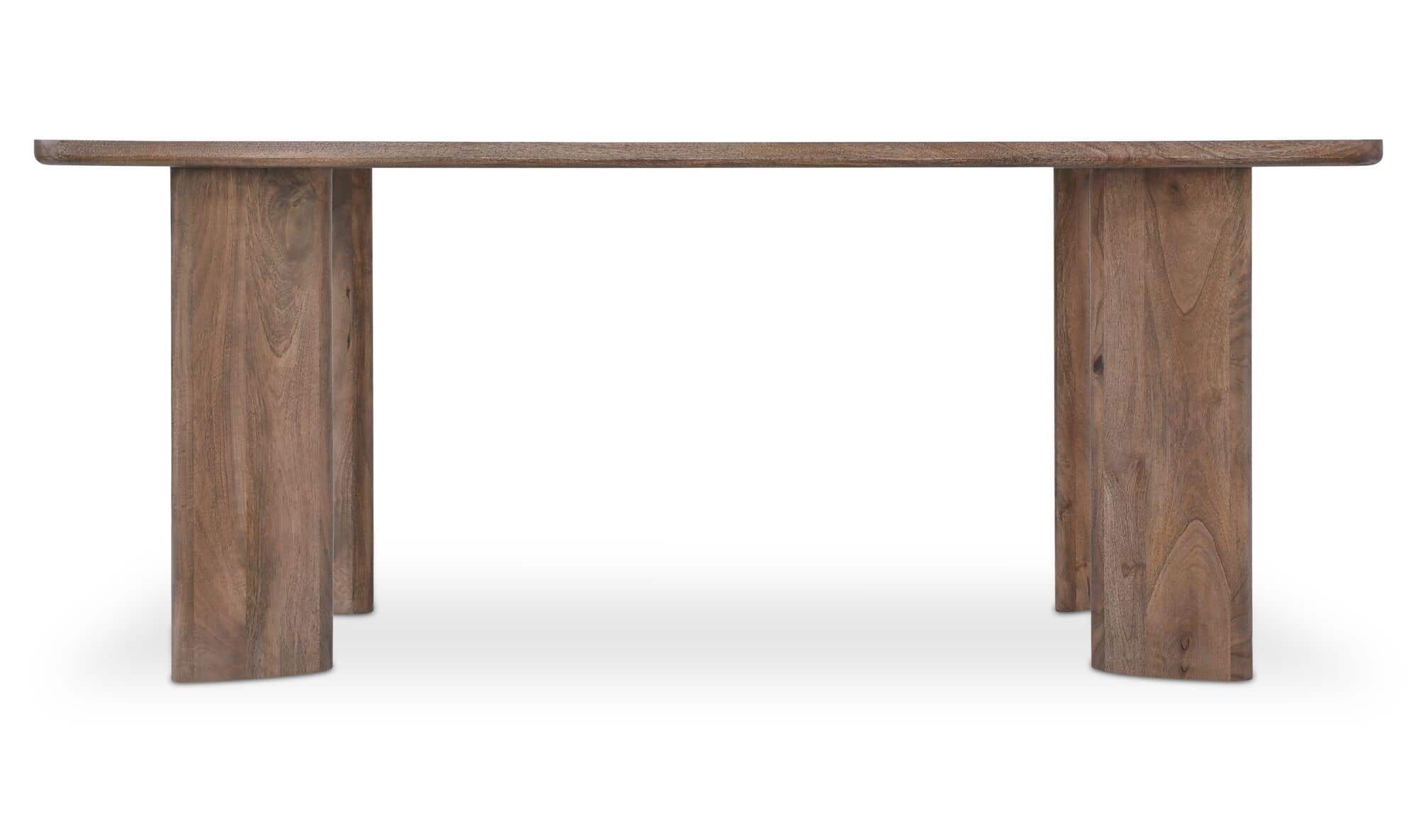 Lia Rectangular Dining Table Dark Brown by Moe's Home Collection - view 6