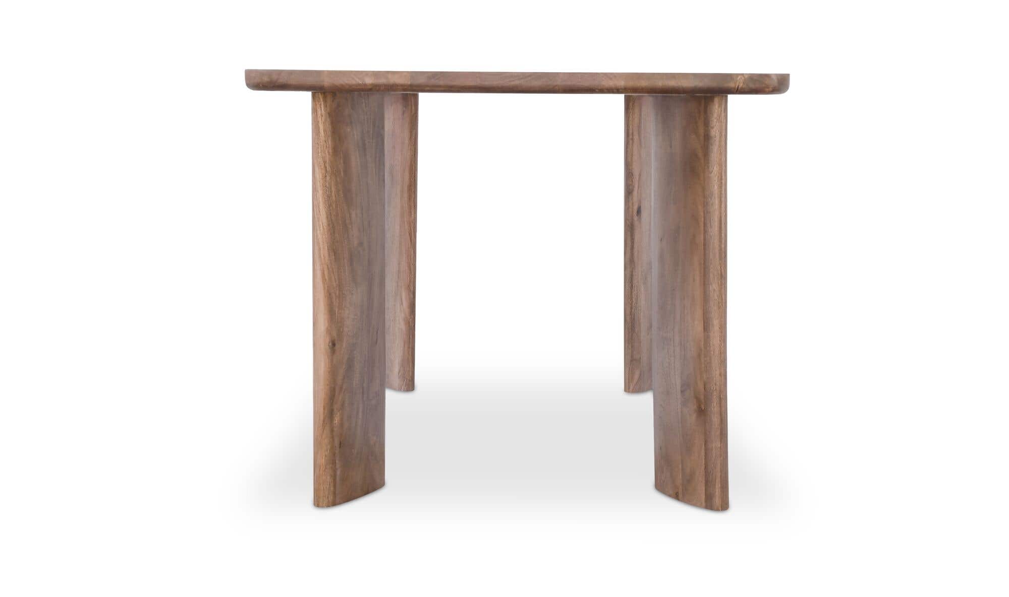 Lia Rectangular Dining Table Dark Brown by Moe's Home Collection - view 8