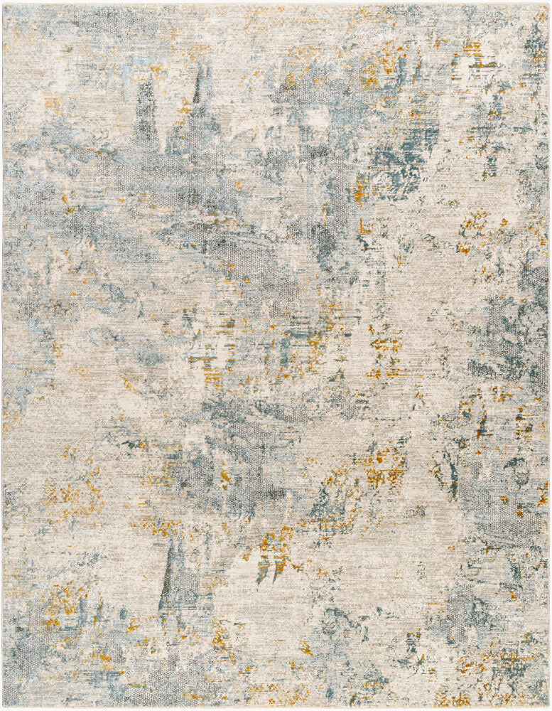 Dresden Deep Teal/Taupe Machine Woven Rug DRE-2300 - 2'7" x 10'