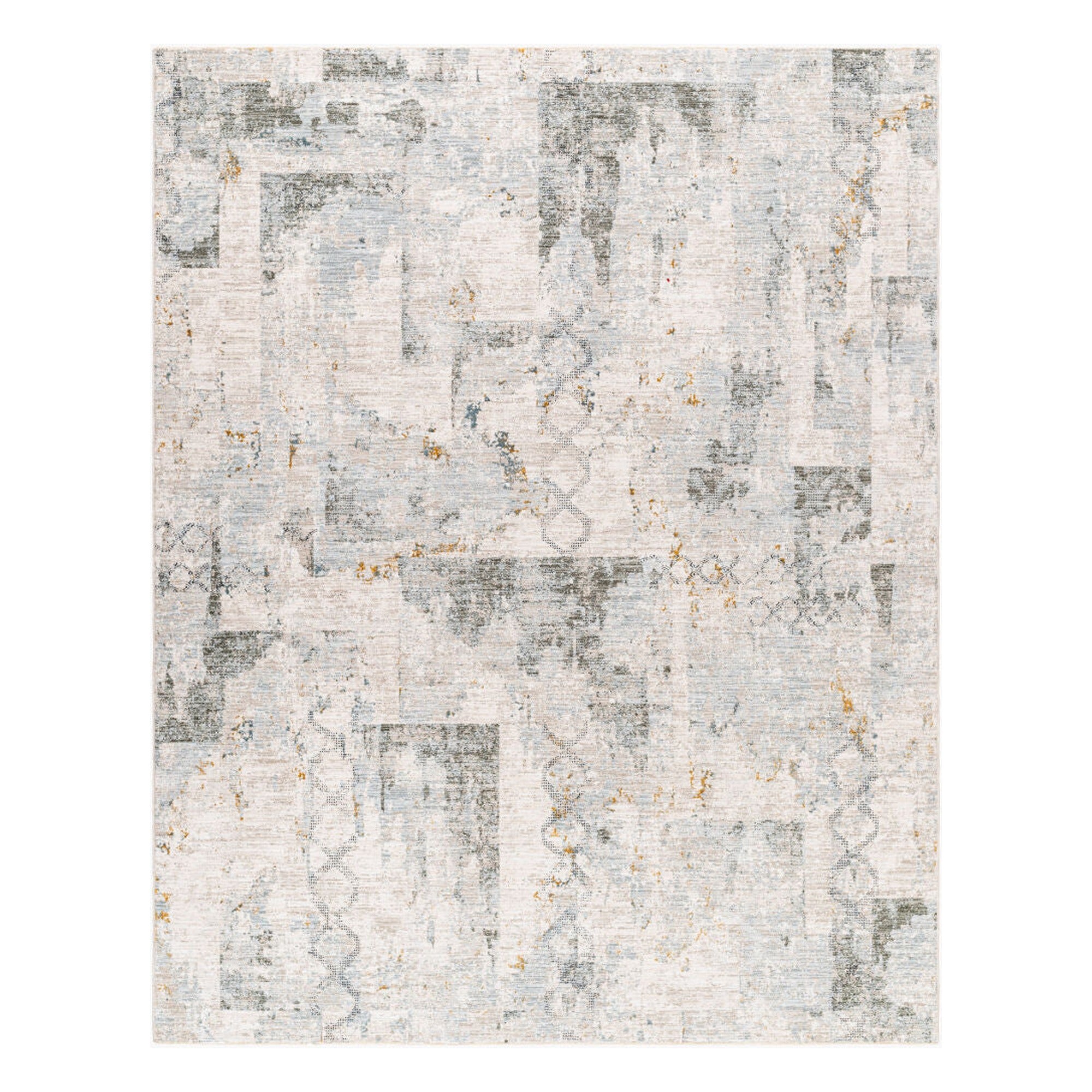 Dresden Deep Teal/Taupe Machine Woven Rug DRE-2301 - 2'7" x 10'