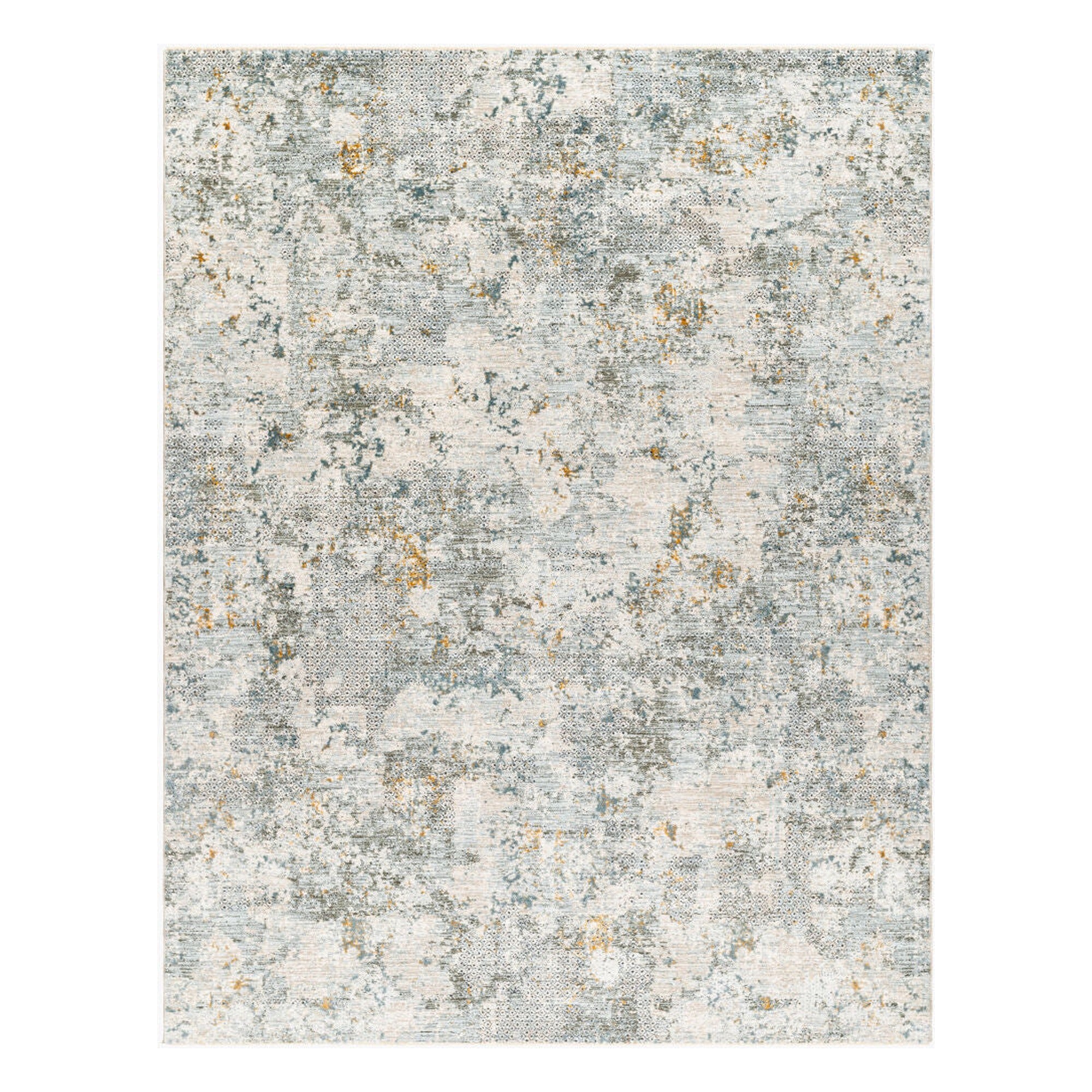 Dresden Deep Teal/Taupe Machine Woven Rug DRE-2302 - 2'7" x 10'