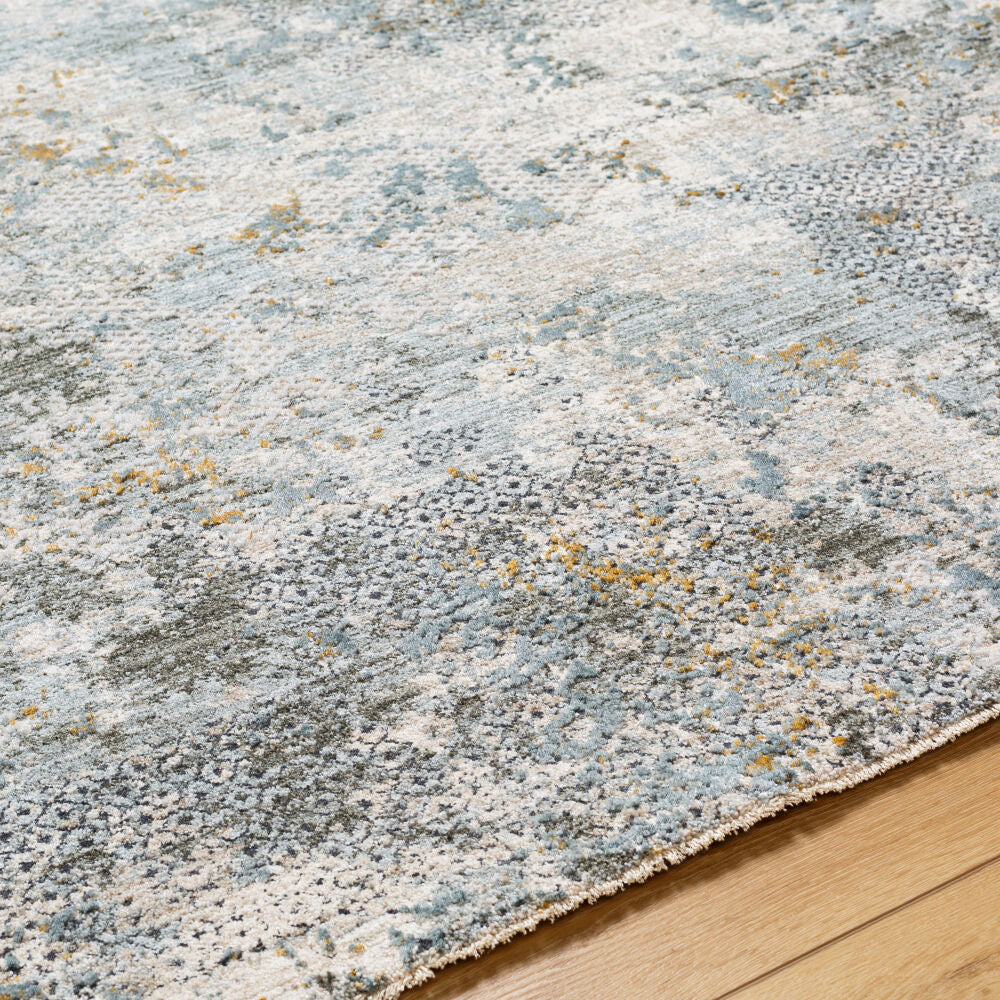 Dresden Deep Teal/Taupe Machine Woven Rug DRE-2302 - texture