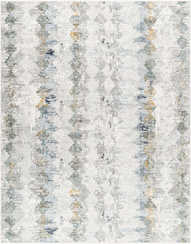 Dresden Deep Teal/Taupe Machine Woven Rug DRE-2303 - 2'7" x 10'