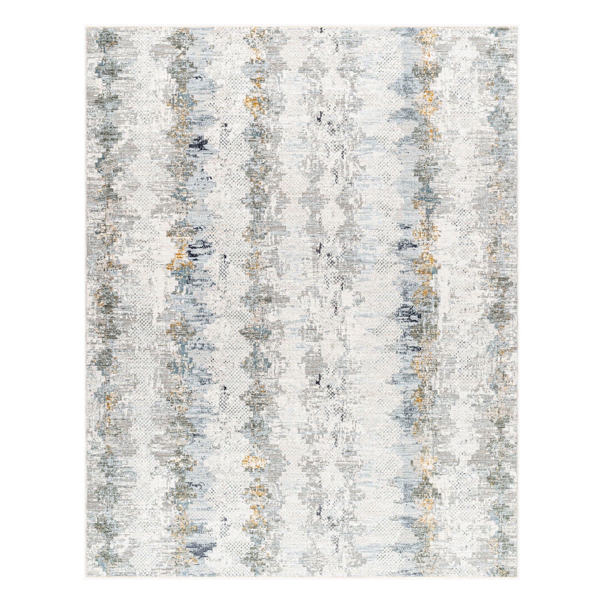 Dresden Deep Teal/Taupe Machine Woven Rug DRE-2303 - 2'7" x 10'