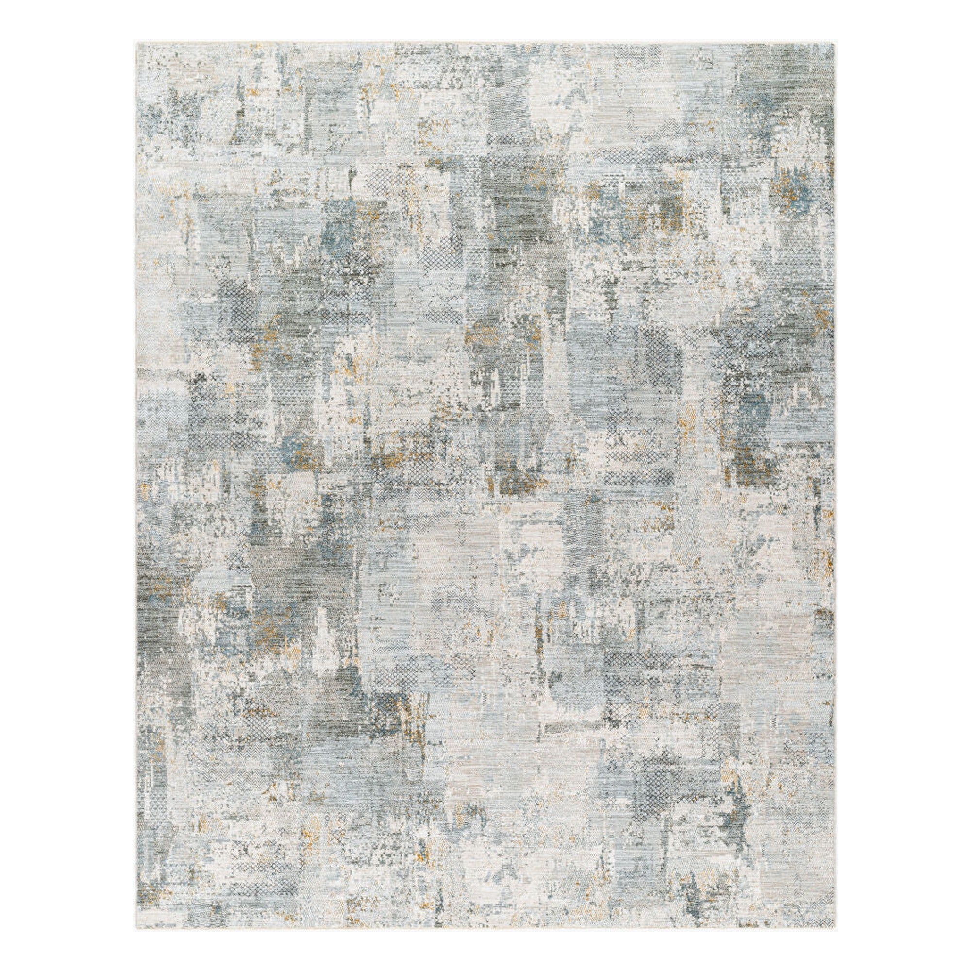 Dresden Deep Teal/Taupe Machine Woven Rug DRE-2305 - 2'7" x 10'