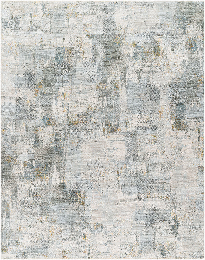 Dresden Deep Teal/Taupe Machine Woven Rug DRE-2305 - 2'7" x 10'