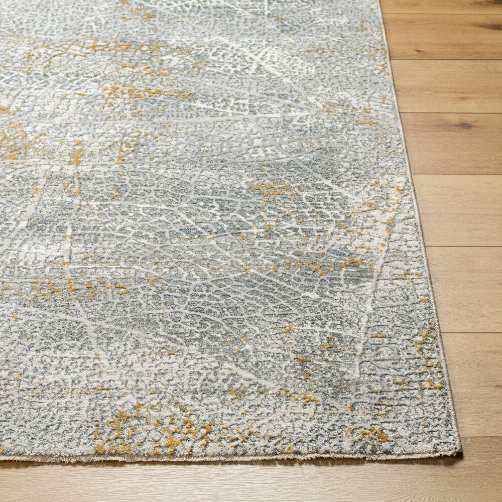 Dresden Denim/White Machine Woven Rug DRE-2313 - front