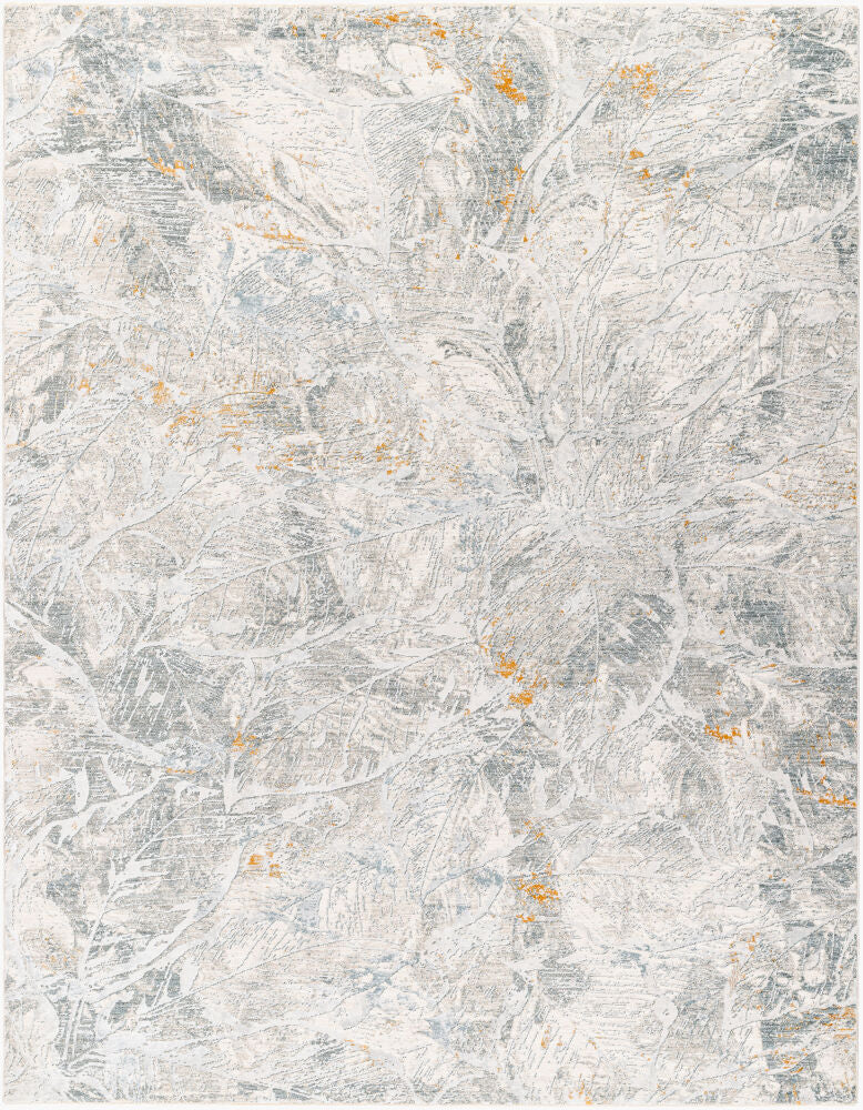 Dresden Denim/White Machine Woven Rug DRE-2317 - 2'7" x 10'
