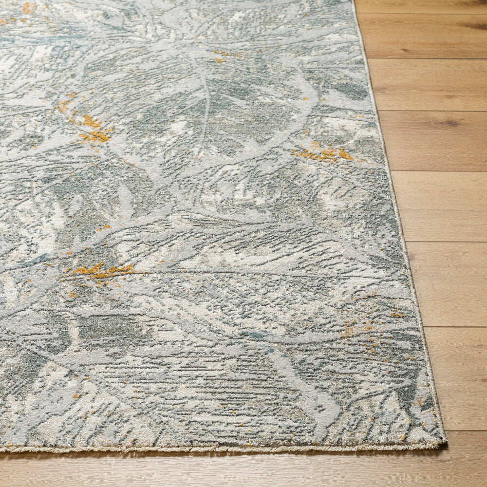 Dresden Denim/White Machine Woven Rug DRE-2317 - front
