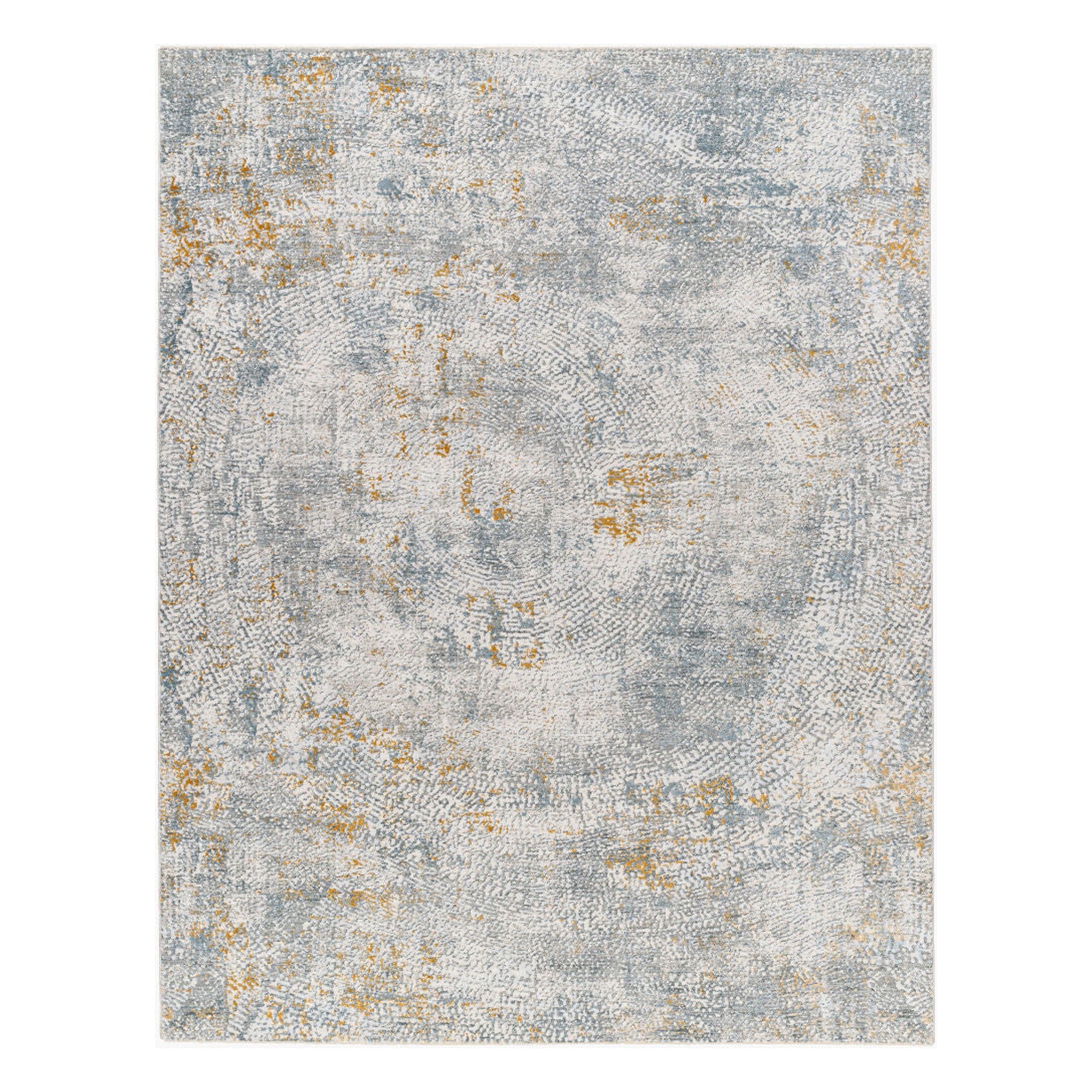 Dresden Denim/White Machine Woven Rug DRE-2320 - 2'7" x 10'