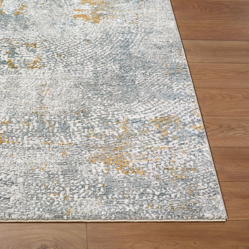 Dresden Denim/White Machine Woven Rug DRE-2320 - front